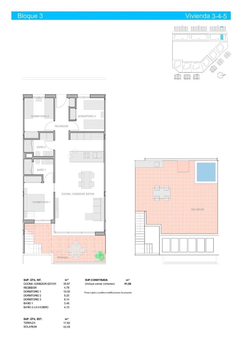 3 slaapkamer Penthouse te koop in El Raso met zwembad - € 344.900 (Ref: 9587206)