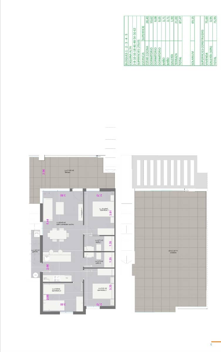 3 chambre Bungalow à vendre à Pilar de la Horadada avec piscine - 365 000 € (Ref: 9587286)