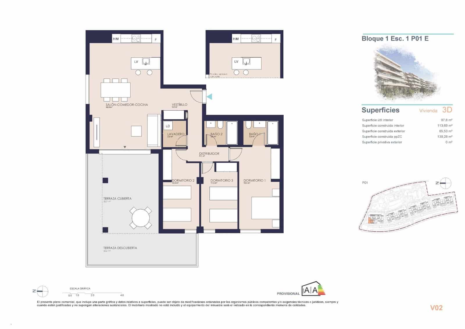 3 bedroom Apartment for sale in Denia with pool - € 395,000 (Ref: 9587489)
