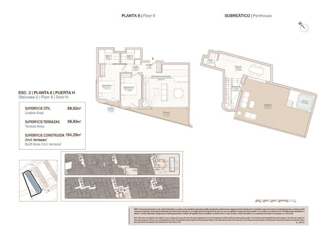 2 sypialnia Penthouse na sprzedaż w La Villajoyosa / Vila Joiosa z basenem - 525 000 € (Ref: 9587546)