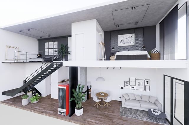 1 Zimmer Loft zu verkaufen in Benalúa, Alicante / Alacant Stadt mit Pool - 249.900 € (Ref: 9587860)