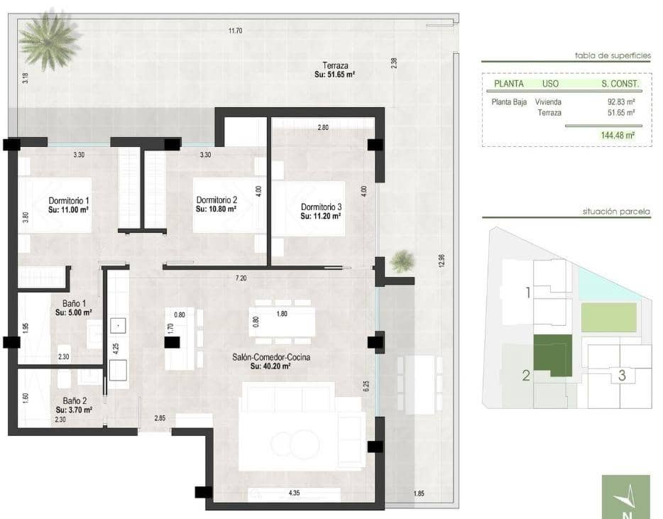 3 slaapkamer Appartement te koop in San Pedro del Pinatar met zwembad - € 329.000 (Ref: 9605199)