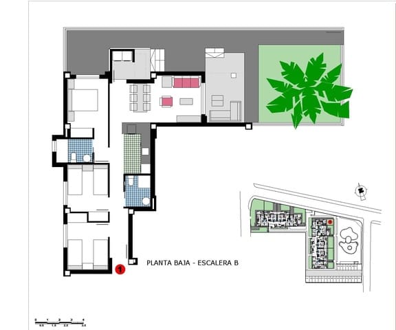 3 sovrum Lägenhet till salu i Las Marinas / Les Marines, Dénia med pool garage - 385 000 € (Ref: 9608258)