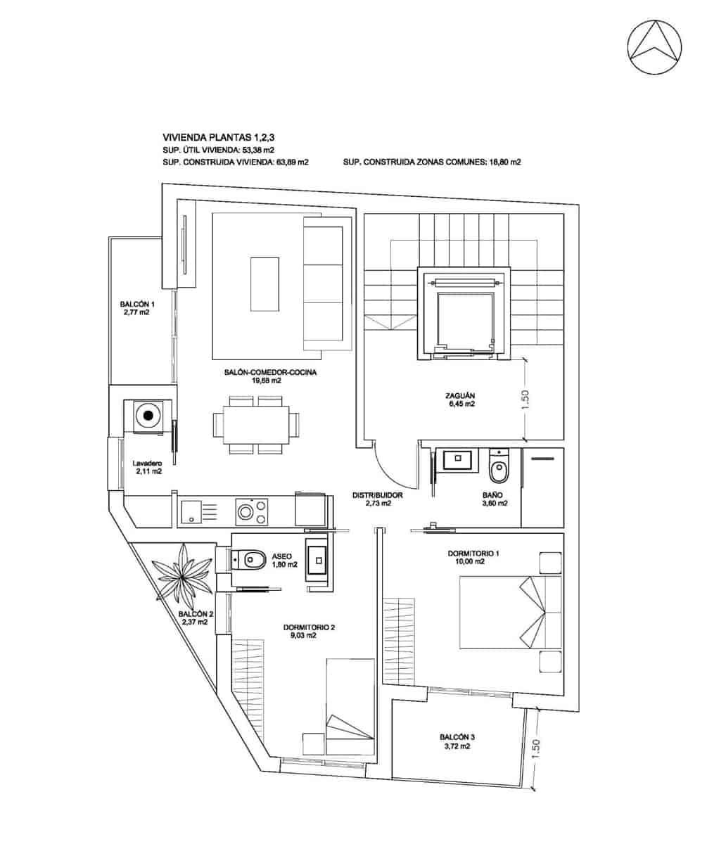 2 slaapkamer Appartement te koop in Bigastro - € 176.000 (Ref: 9755928)