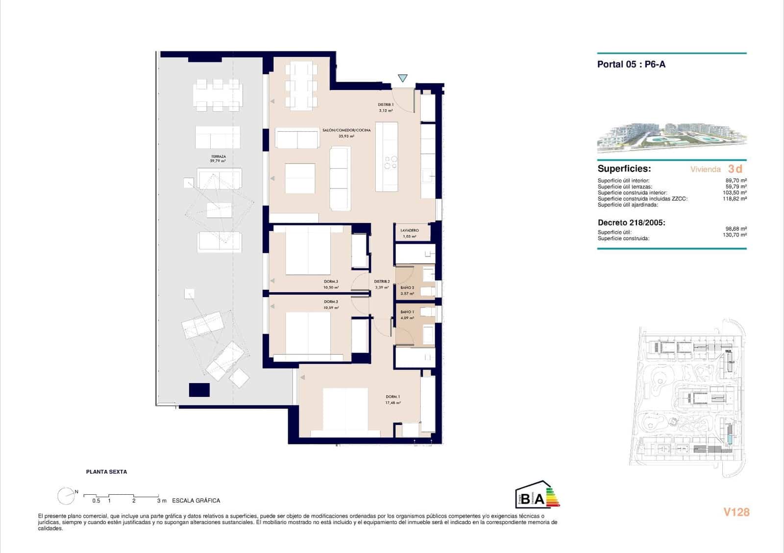 Ático de 3 habitaciones en Almerimar en venta con piscina - 720.000 € (Ref: 9892554)