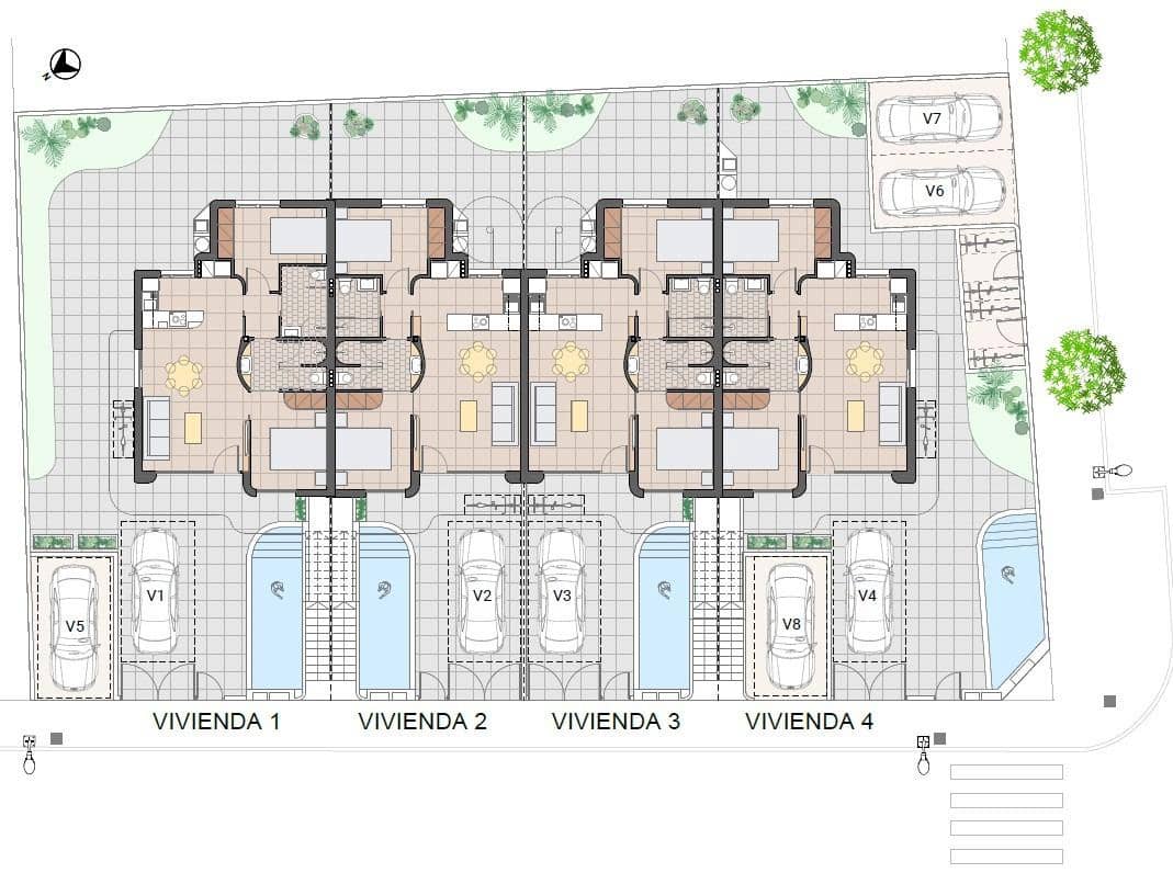 2 soverom Bungalow til salgs i Pilar de la Horadada med svømmebasseng - € 274 900 (Ref: 9929564)