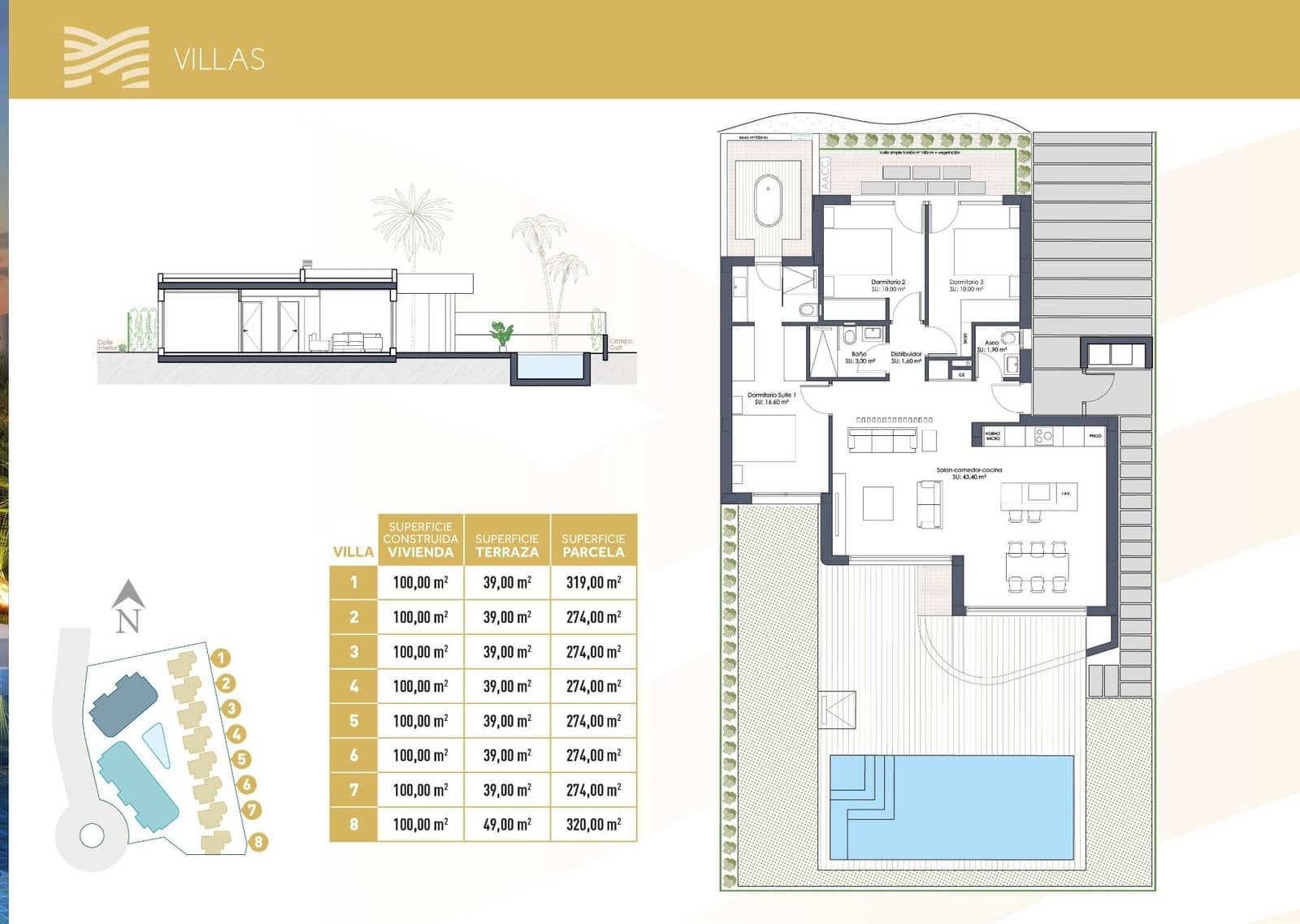 3 soveværelse Villa til salg i Los Alcazares med swimmingpool - € 550.000 (Ref: 9934662)