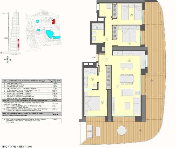 3 camera da letto Appartamento in vendita in Benidorm con piscina - 1.091.000 € (Rif: 9934703)