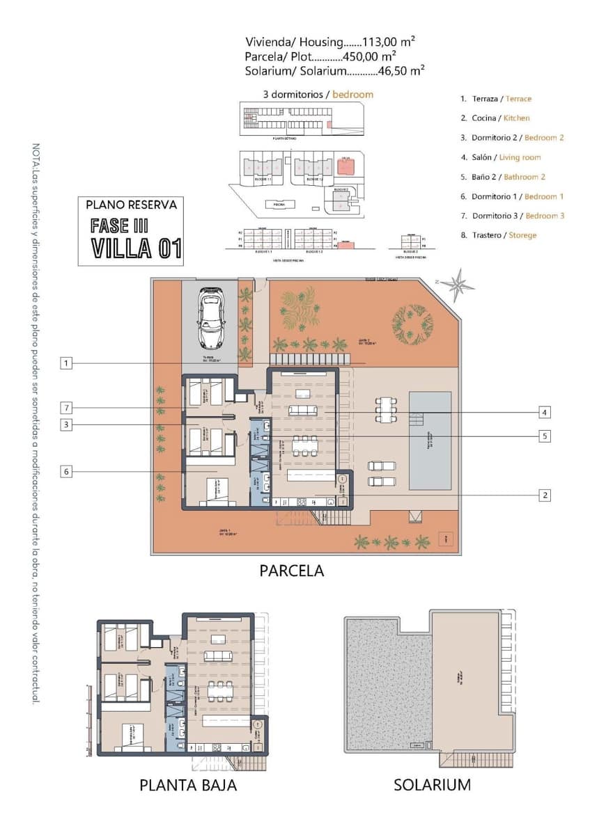 3 soveværelse Villa til salg i Los Alcazares med swimmingpool - € 539.900 (Ref: 9934753)