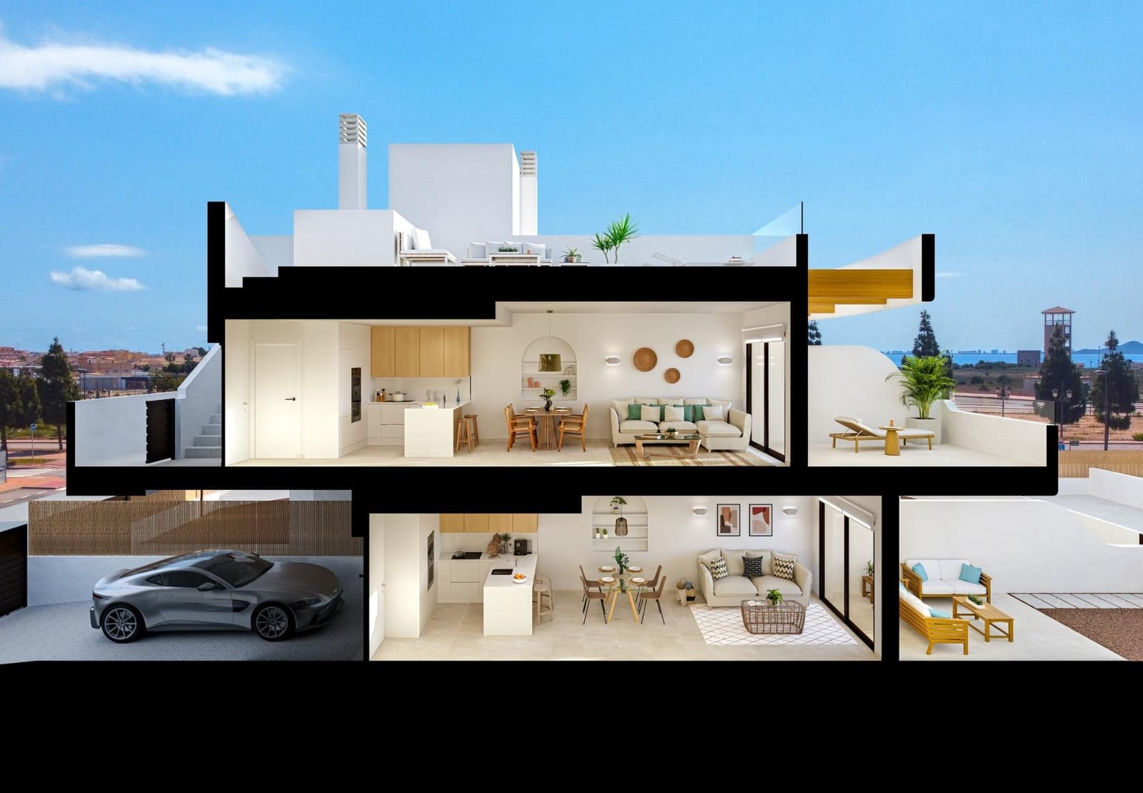 3 soveværelse Villa til salg i Los Alcazares med swimmingpool - € 539.900 (Ref: 9934753)