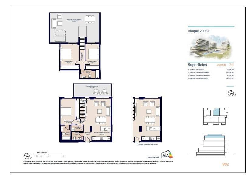 3 camera da letto Attico in vendita in La Villajoyosa / Vila Joiosa con piscina - 635.000 € (Rif: 9948231)