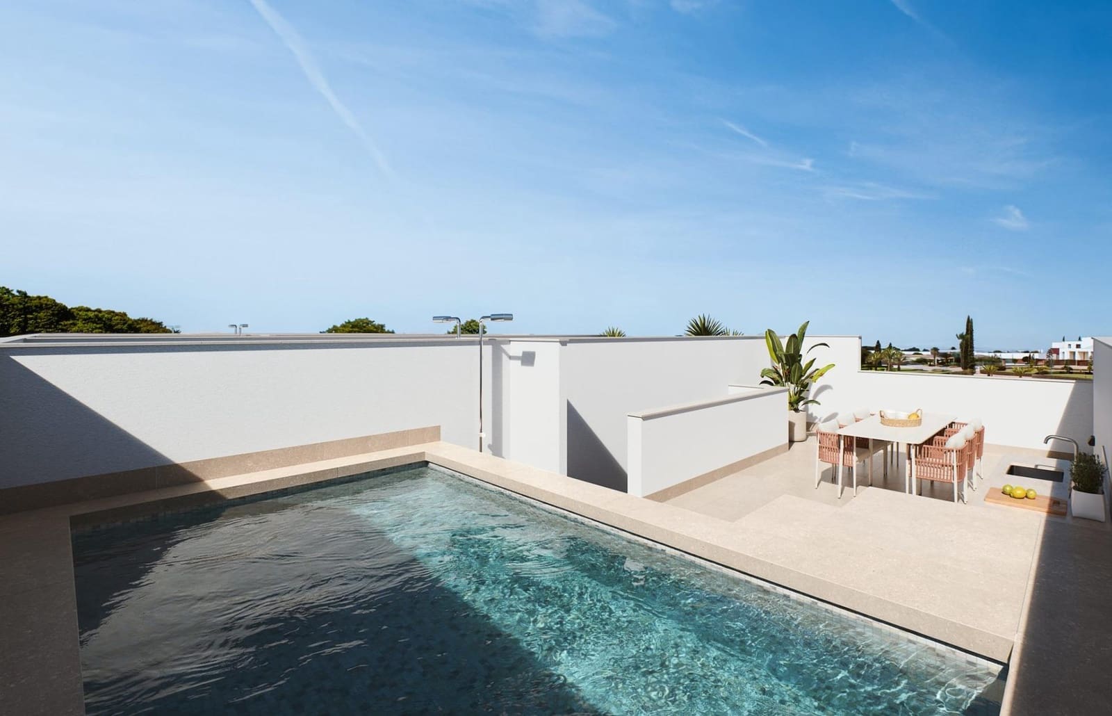 3 chambre Villa/Maison Mitoyenne à vendre à San Pedro del Pinatar avec piscine - 379 000 € (Ref: 9997241)