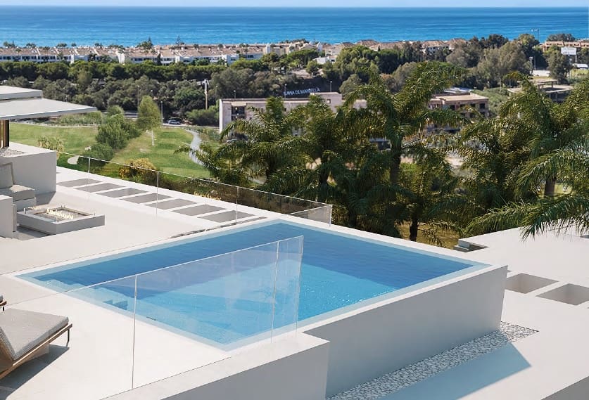 Apartamento de 2 habitaciones en Marbella en venta con piscina - 1.125.000 € (Ref: 7182749)