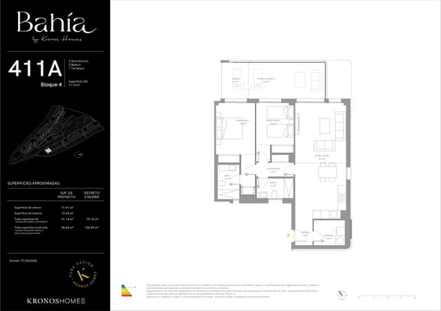 Ático de 2 habitaciones en La Cala de Mijas, Mijas en venta con piscina - 519.000 € (Ref: 7260998)
