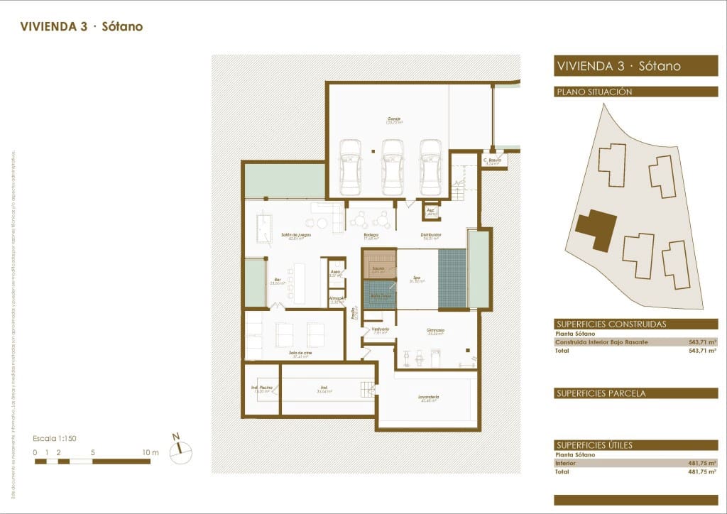 4 makuuhuone Huvila myytävänä paikassa Golden Mile mukana uima-altaan 
autotalli - 7 400 000 € (Ref: 9432966)