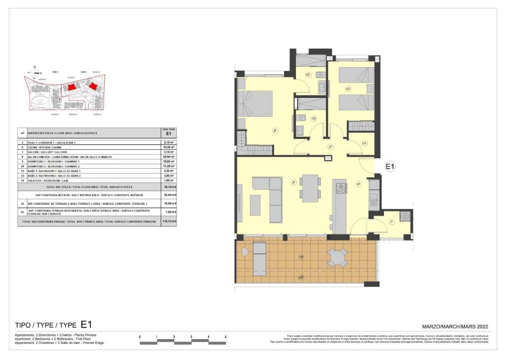 2 soveværelse Lejlighed til salg i Atalaya-Isdabe med swimmingpool - € 720.000 (Ref: 9523881)