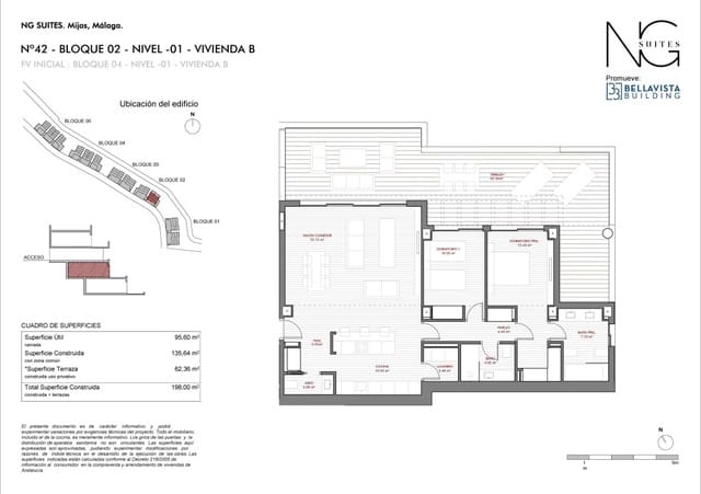 2 sovrum Takvåning till salu i Mijas Costa, Mijas med pool - 890 000 € (Ref: 9523885)
