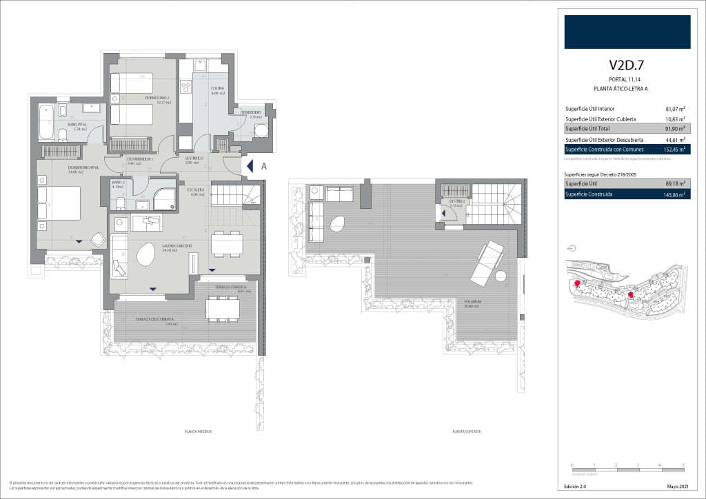 Ático de 2 habitaciones en Estepona en venta con piscina - 406.000 € (Ref: 9540685)