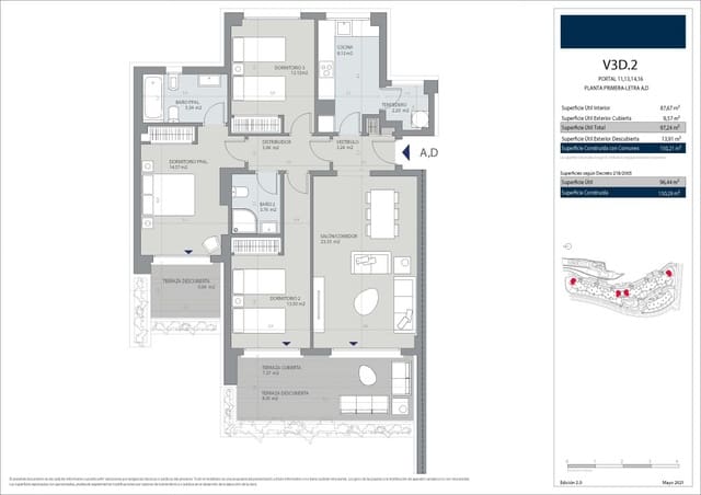 2 chambre Penthouse à vendre à Estepona Golf, Estepona avec piscine - 406 000 € (Ref: 9540685)