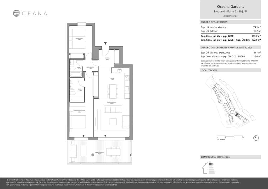 2 quarto Apartamento para venda em New Golden Mile com piscina - 370 500 € (Ref: 9560816)
