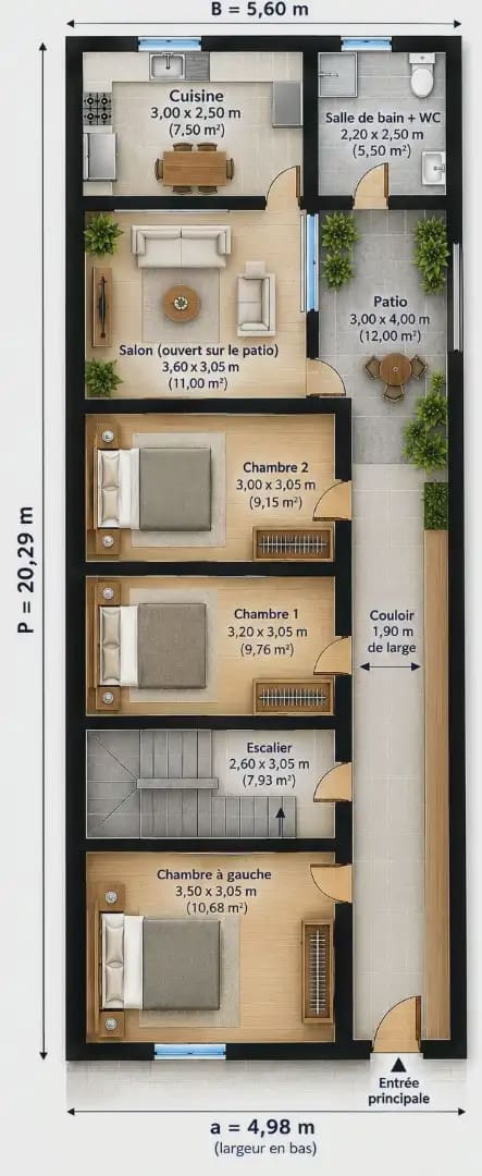 5 quarto Casa em Banda para venda em Burriana / Borriana - 70 000 € (Ref: 10140131)