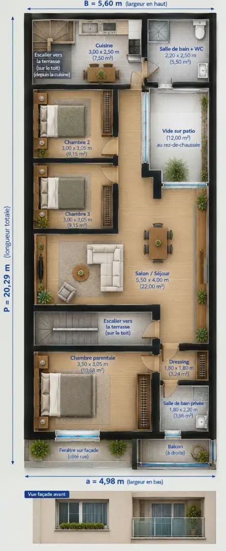 5 quarto Casa em Banda para venda em Burriana / Borriana - 70 000 € (Ref: 10140131)