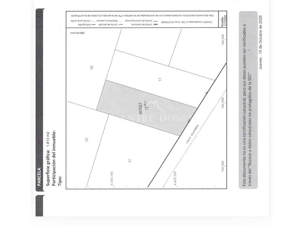 Undeveloped Land for sale in Vila-real - € 36,000 (Ref: 10158836)