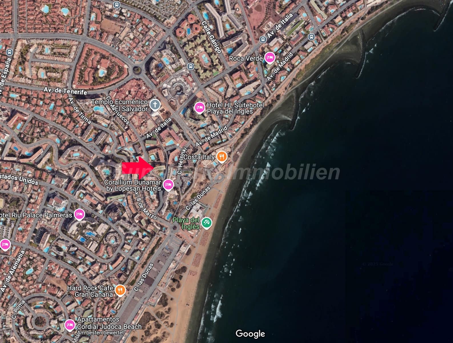 Piso de 1 habitación en Playa del Inglés en venta - 180.000 € (Ref: 10029878)