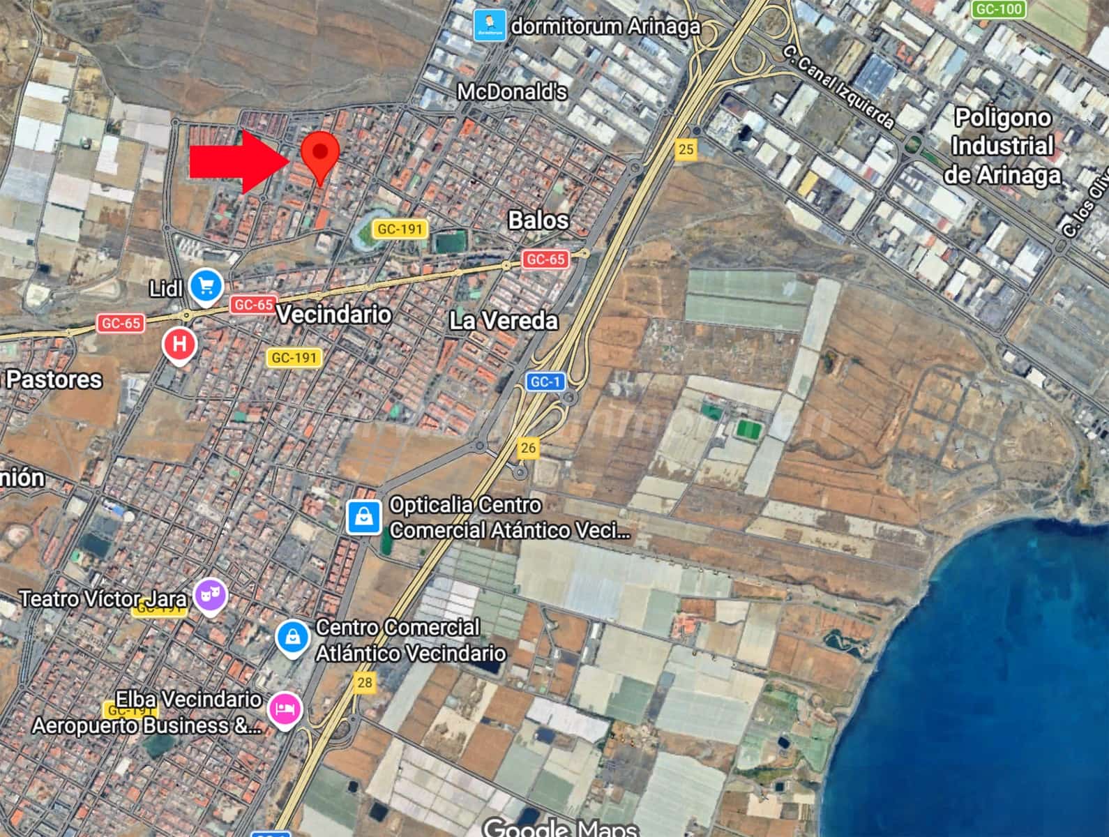 3 camera da letto Appartamento da affittare in Vecindario con garage - 900 € (Rif: 9889533)