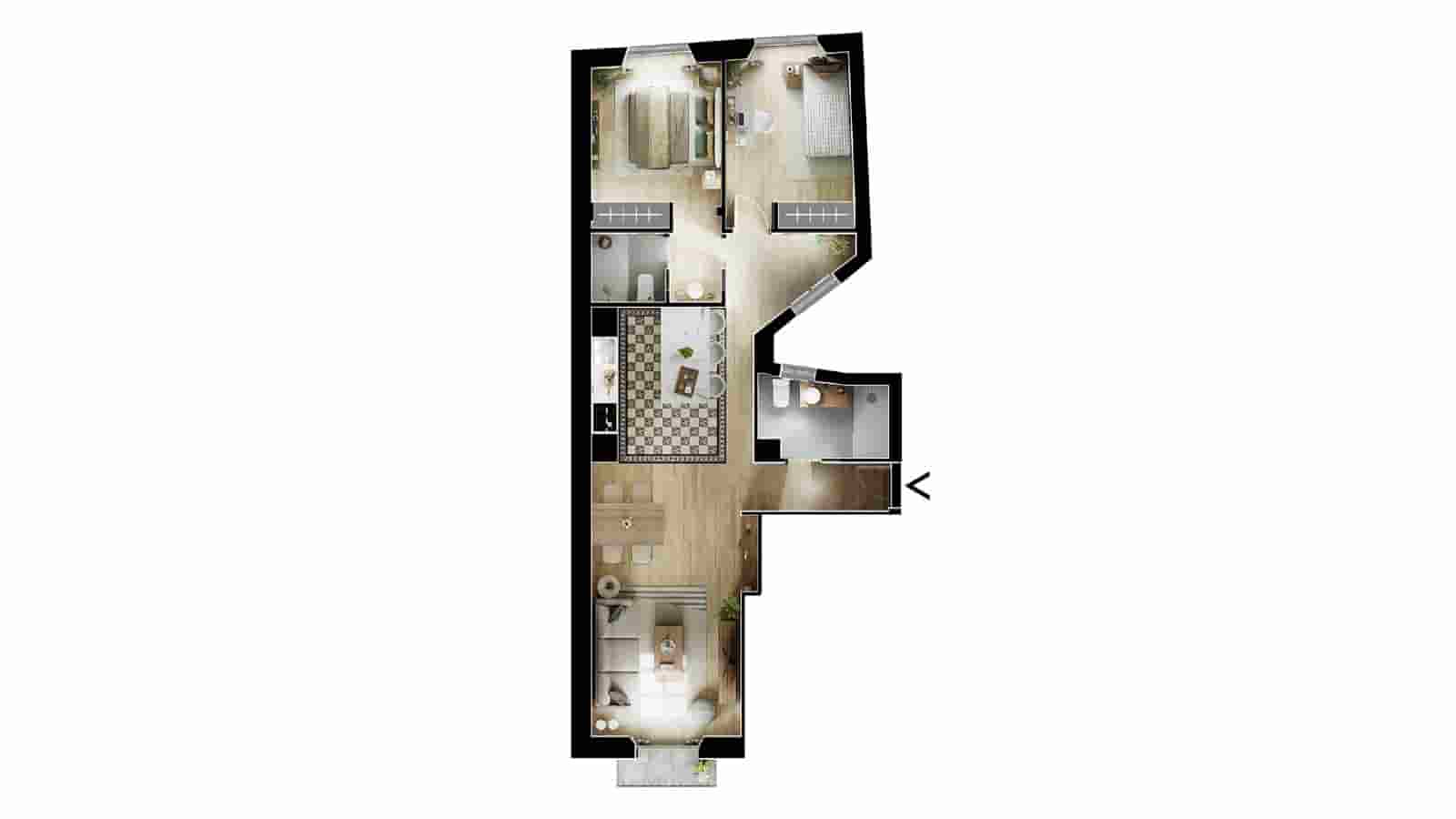 2 Zimmer Apartment zu verkaufen in Granada Stadt - 379.000 € (Ref: 10136269)