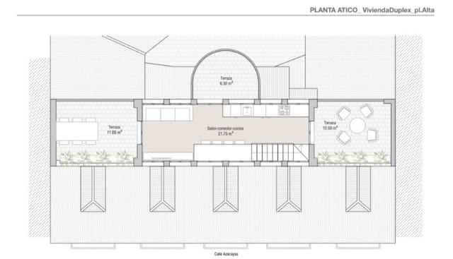 3 soveværelse Penthouse til salg i Centro - Sagrario, Granada by - € 518.000 (Ref: 10136386)