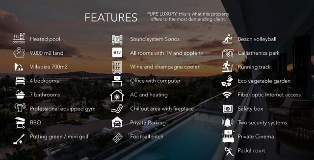 4 soveværelse Villa til salg i Sant Jordi de Ses Salines, San Jose / Sant Josep de Sa Talaia med swimmingpool garage - € 22.000.000 (Ref: 8514533)