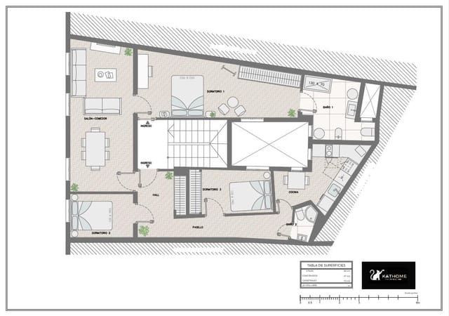 3 Zimmer Wohnung zu verkaufen in Sol, Madrid Stadt - 725.000 € (Ref: 8737891)