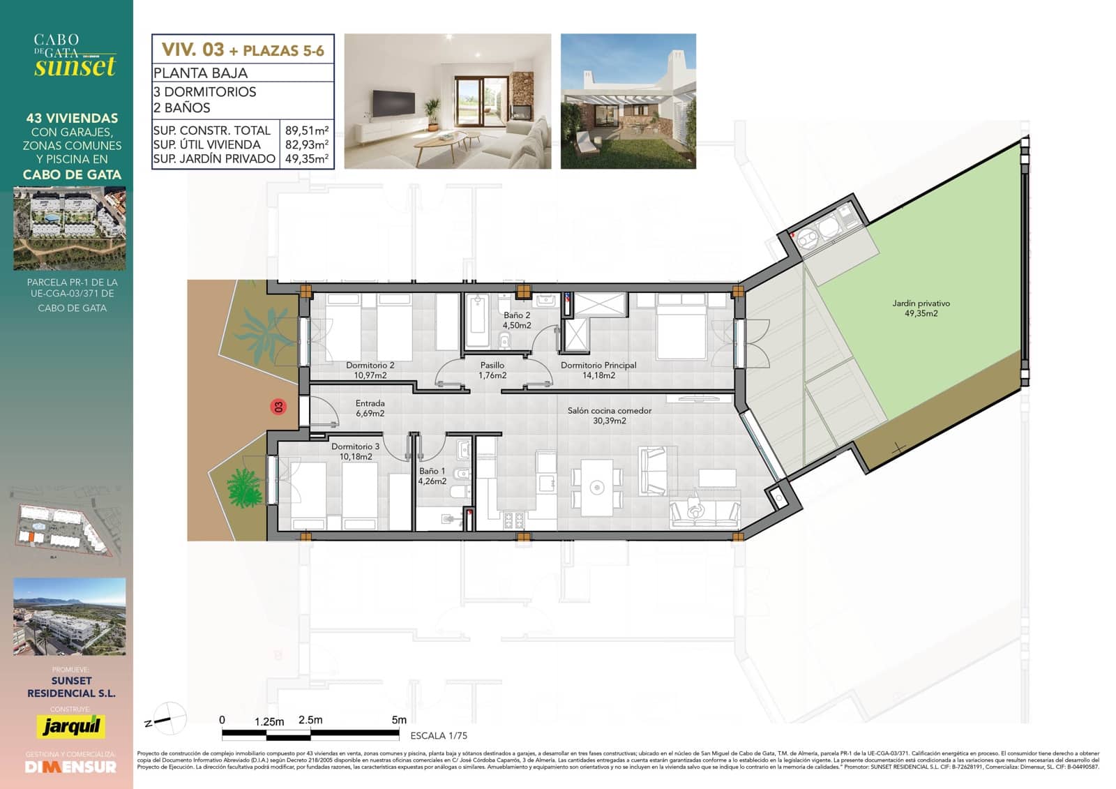 3 soverom Villa til salgs i El Cabo de Gata med svømmebasseng garasje - € 358 000 (Ref: 9378525)