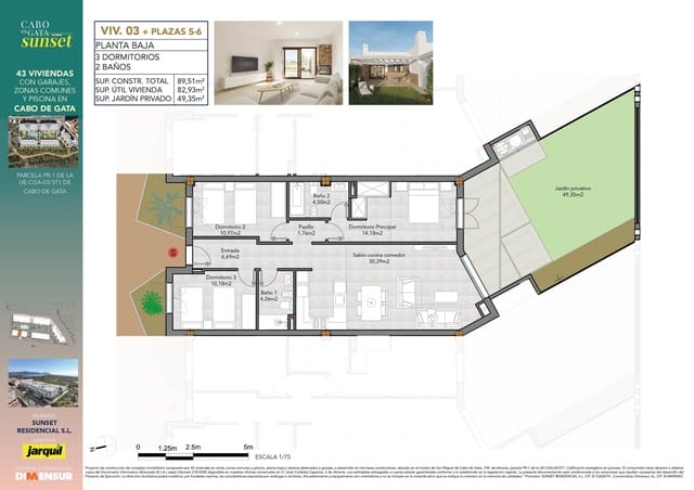 3 chambre Villa/Maison à vendre à El Cabo de Gata, Almería ville avec piscine garage - 358 000 € (Ref: 9378525)