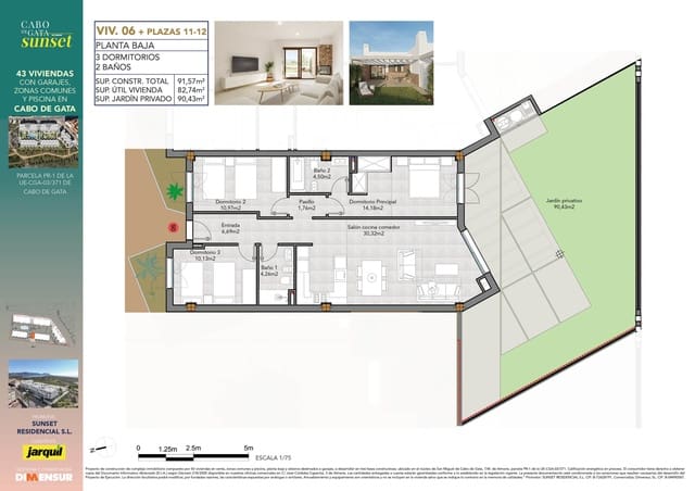 3 chambre Villa/Maison à vendre à El Cabo de Gata, Almería ville avec piscine garage - 375 500 € (Ref: 9378526)