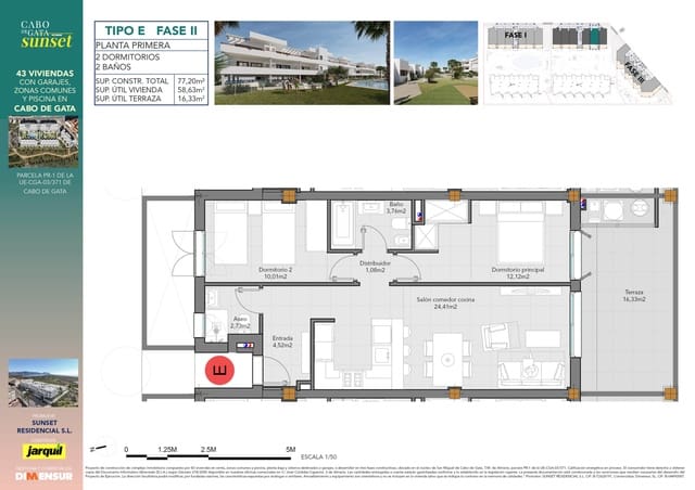 2 chambre Appartement à vendre à El Cabo de Gata, Almería ville avec piscine - 236 500 € (Ref: 9379898)