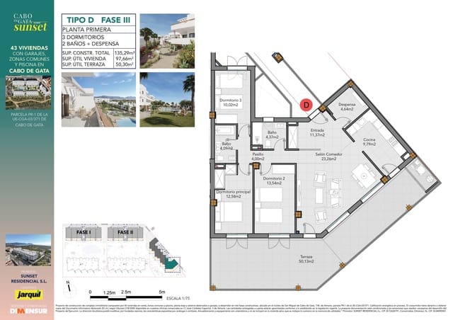 3 chambre Appartement à vendre à El Cabo de Gata, Almería ville avec garage - 321 700 € (Ref: 9380152)