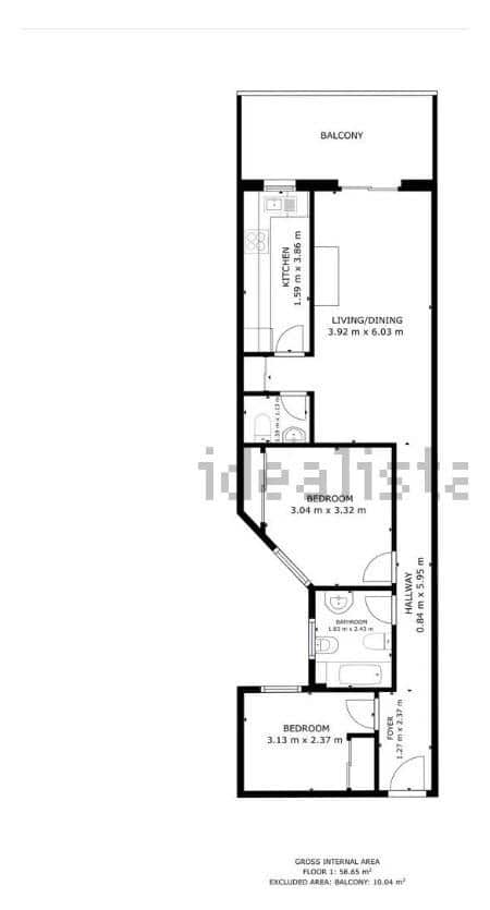 2 soveværelse Lejlighed til salg i Torrevieja - € 172.500 (Ref: 9873694)