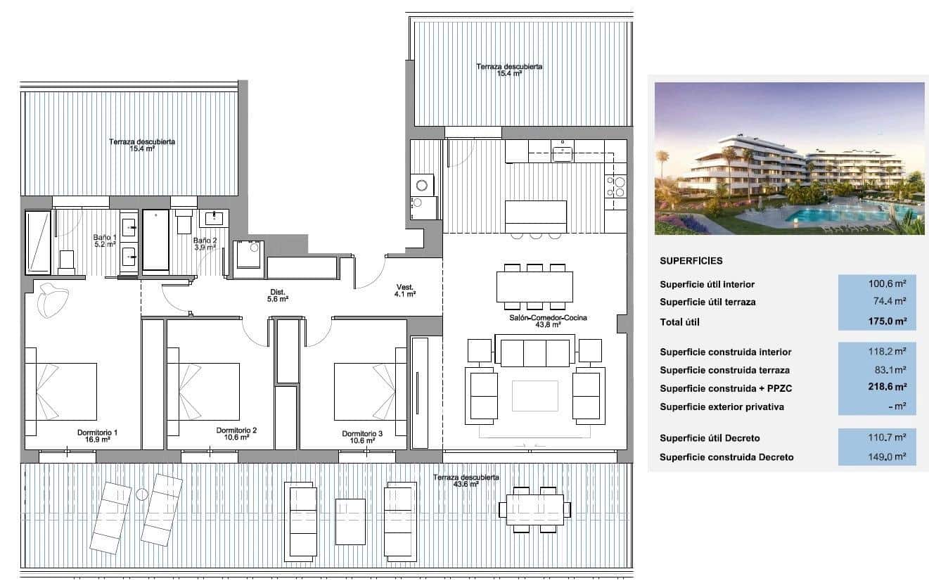 6 chambre Penthouse à vendre à Torremolinos avec piscine garage - 1 490 000 € (Ref: 10045240)