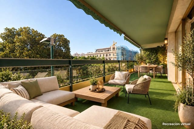 4 quarto Apartamento para venda em La Malagueta, Málaga cidade com piscina - 1 095 000 € (Ref: 10086420)