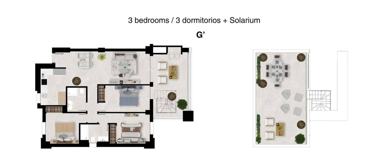 3 soveværelse Penthouse til salg i Mijas med swimmingpool garage - € 589.000 (Ref: 10155458)