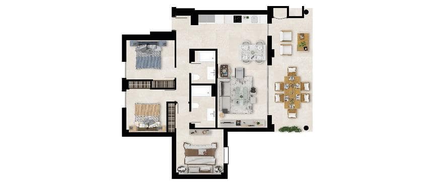 3 soveværelse Lejlighed til salg i Mijas med swimmingpool garage - € 570.000 (Ref: 10155460)