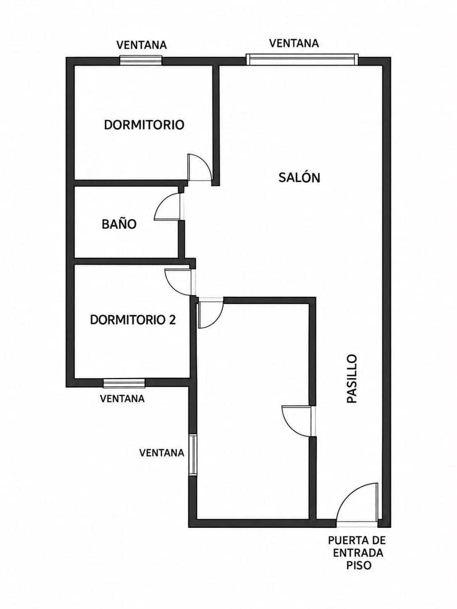 2 Zimmer Wohnung zu verkaufen in Malaga Stadt - 315.000 € (Ref: 10165219)