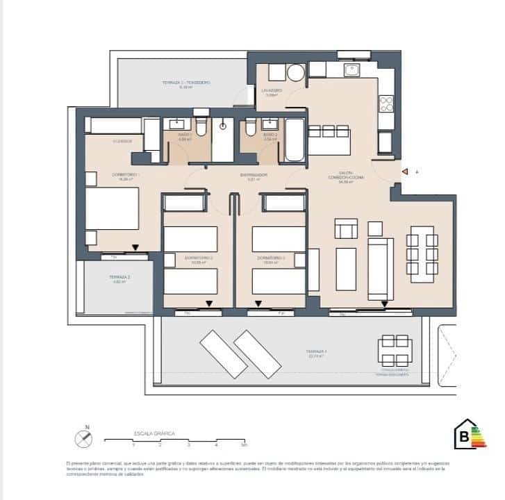 3 makuuhuone Huoneisto myytävänä paikassa Rincon de la Victoria mukana uima-altaan 
autotalli - 475 000 € (Ref: 8450720)