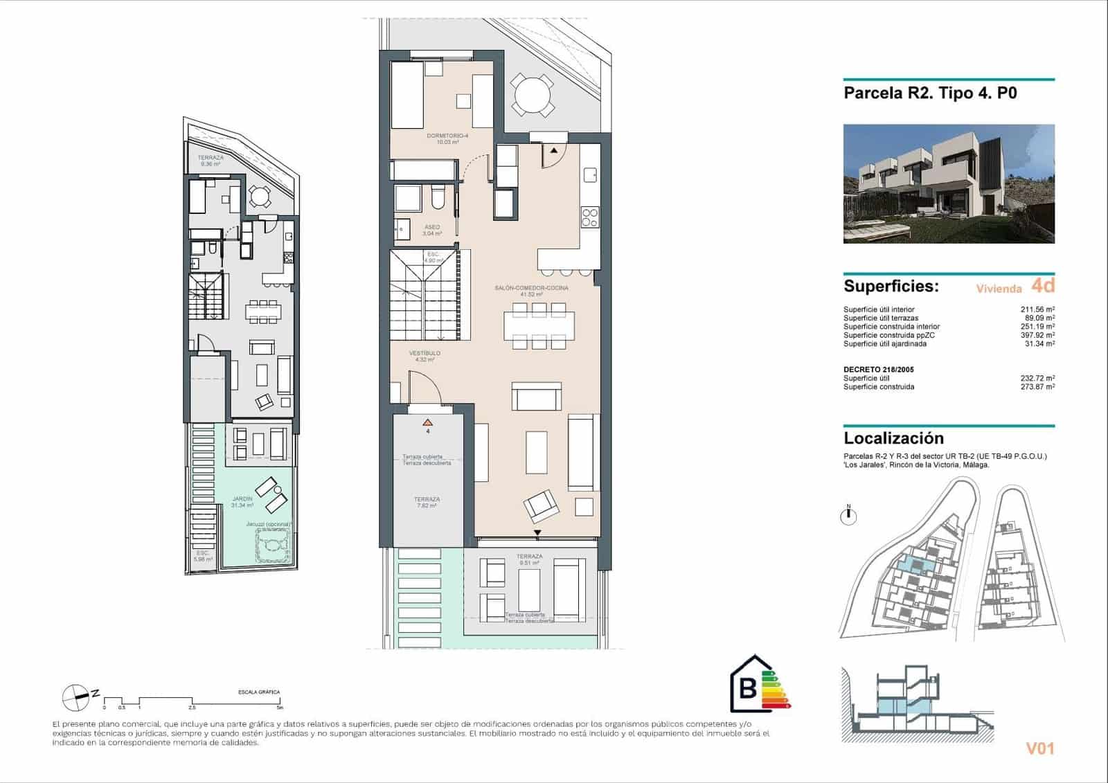 4 Zimmer Reihenhaus zu verkaufen in Rincon de la Victoria mit Garage - 695.000 € (Ref: 8452044)