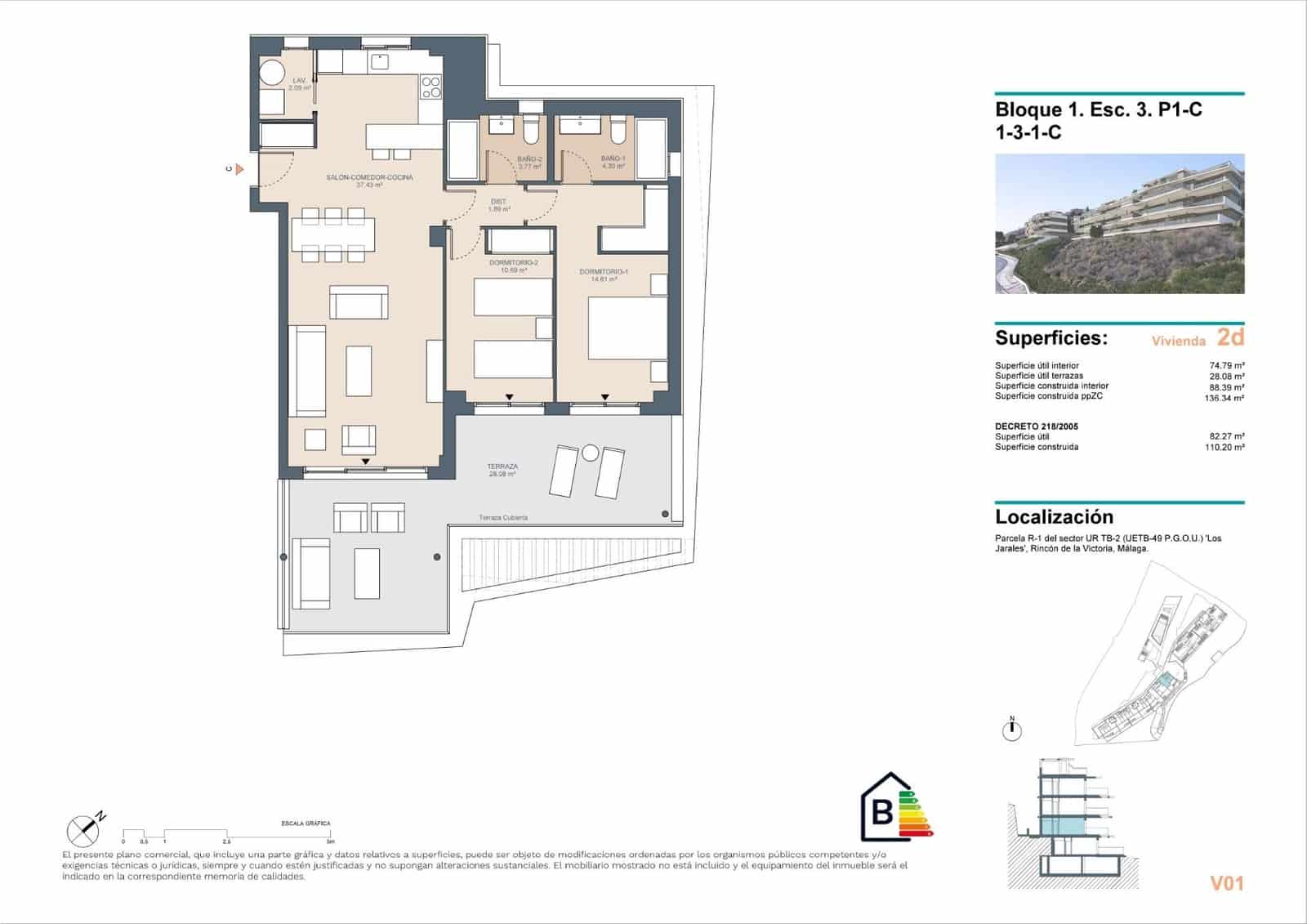 2 bedroom Apartment for sale in Rincon de la Victoria with pool garage - € 520,000 (Ref: 8452045)