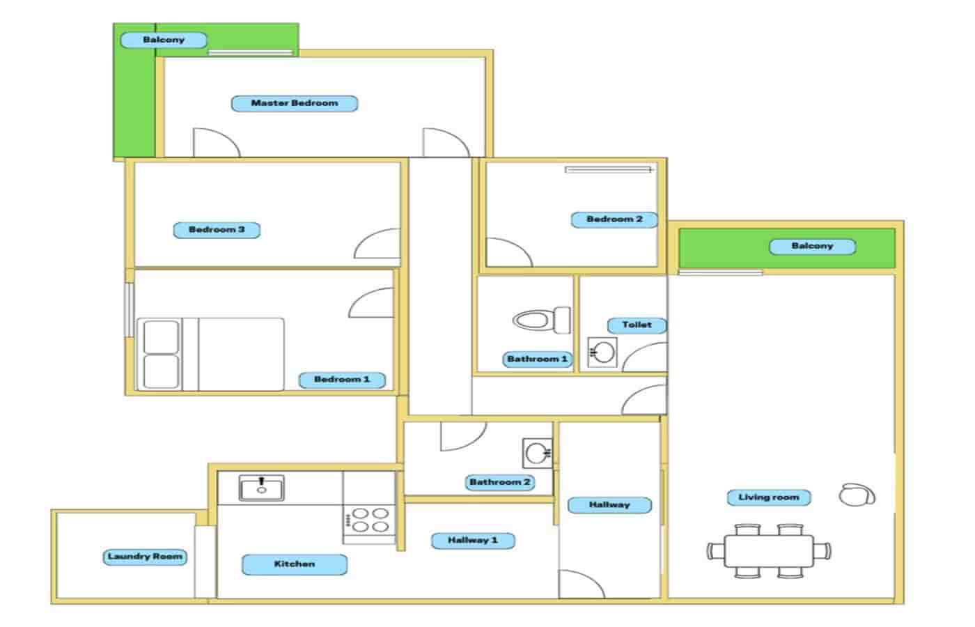 4 camera da letto Appartamento in vendita in Malaga citta con garage - 1.100.000 € (Rif: 8689337)