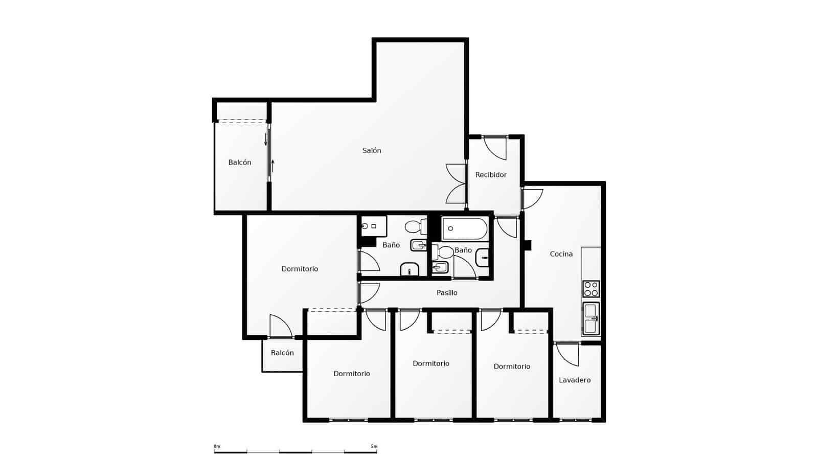 4 soveværelse Lejlighed til salg i Malaga by - € 449.000 (Ref: 9257566)