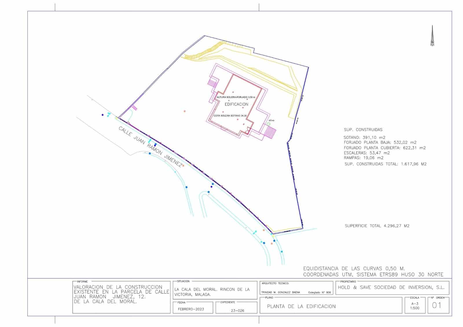 Tontti myytävänä paikassa La Cala del Moral - 1 150 000 € (Ref: 9353524)